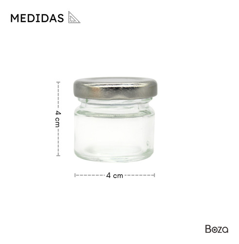 Frasco De Vidrio 1 Oz 30 Ml 50 Pz Recuerdos Boda Bautizo Etc Color Plateado