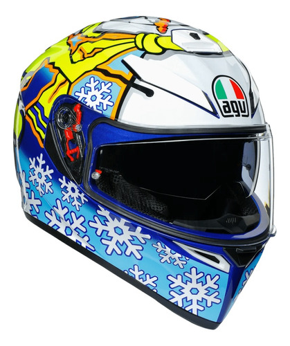 Casco Integral Moto Agv K3 Sv Vr Winter Test 2016