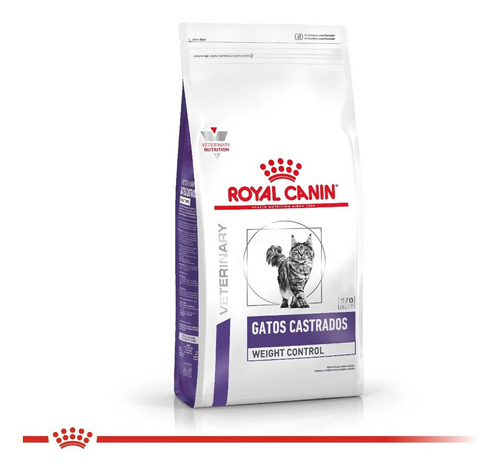 Alimento Royal Canin Veterinary Care Nutrition Feline Gatos Castrados Weight Control adulto sabor mix en bolsa de 1.5 kg