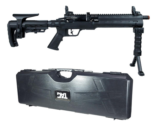 Espingarda Pcp 5.5mm Tática Com 4 Magazines + Case + Bipe
