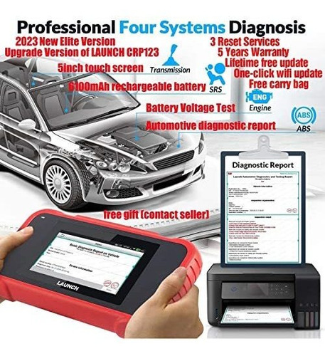 Imagen 4 de 9 de Escanner De Auto Launch Crp123e Obd2 Diagnosis