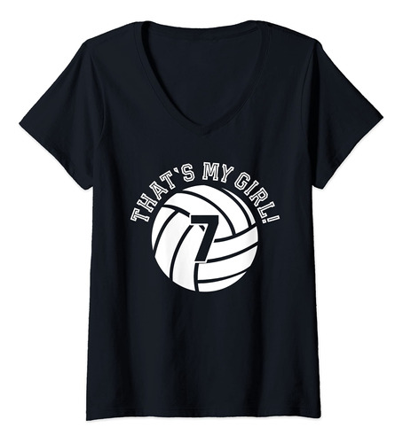 Playera De Voleibol Con Cuello En V Para Mujer