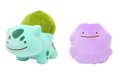 Reversible Ditto And Bulbasaur Peluche Muñeca Niños Regalo