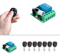 Comprar 7 Controles Remoto Inalámbricos 1rele 12-220v 10a 433mhz Kit