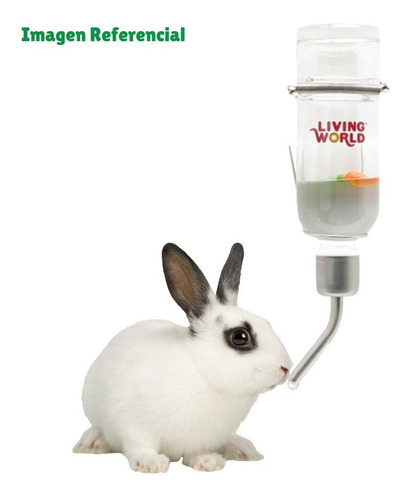 Imagen 7 de 7 de Bebedero Living World 177ml Roedores / Fauna Salud