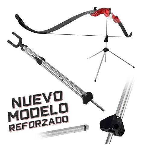 Imagen 1 de 10 de Pie Tripode Posa Arco Regulable 65 Cm Swat Archery