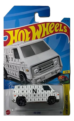Hot Wheels Camioneta Van Letras  Mattel Linea Art Cars 2/10
