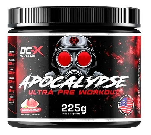 Apocalypse Ultra Pre Treino 225g Dc-x Nutrition Sabor Melancia