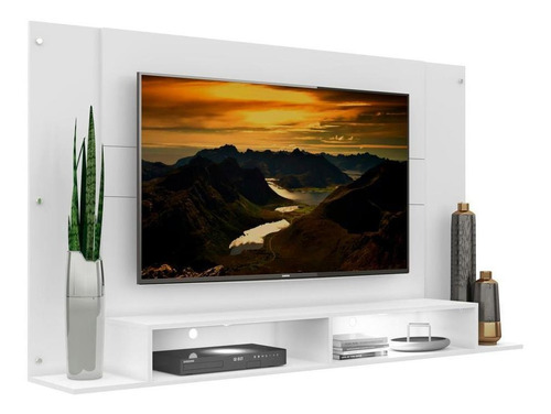 Painel Com 2 Leds Tv Até 60 Multimóveis Veneza Fg3397 Bco