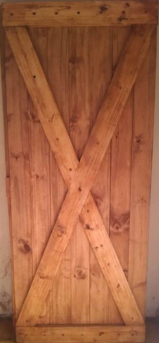 Puerta Corrediza Colgante Madera Maciza Aberturas Llavallol