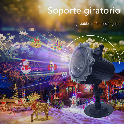Proyector Luces Led Decoracion Navidad Dia Muertos Fiesta