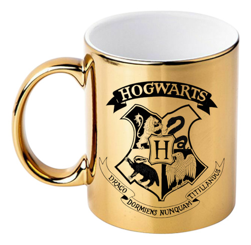 Taza Espejo Harry Potter Regalo Personalizada Con Nombre Dorado Oscuro Harry Potter