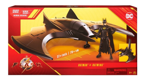 Figura De Acción Dc Comics Vehículo Batwing Con Batman 3