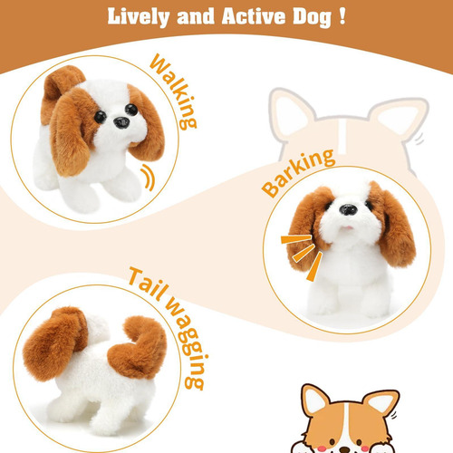Juguete De Perro De Felpa Electrónica Tail De Peluche