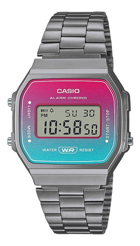 Reloj Casio A168werb-2a Resina Unisex Gris