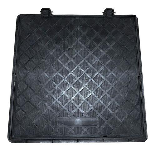 Tampa Pvc Articulada 60x60 Casa E Jardim Preto Fosco