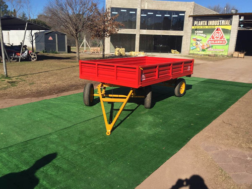Trailer Agricola Vehicular Roland H2000 Kg 2 Ejes C/avantrén