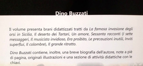 Dino Buzzati - Libro + Cd - Lettura B2 / C1