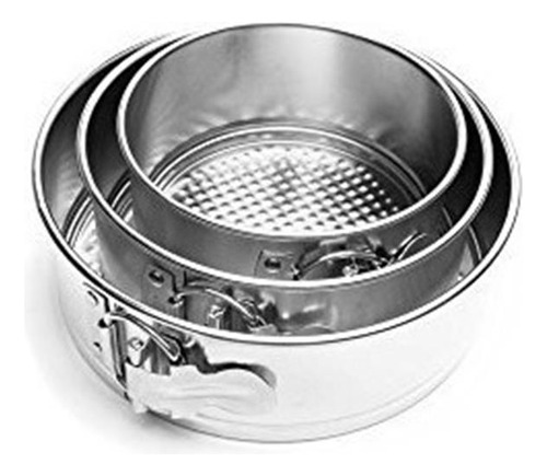 Fox Run 4563 Mini Springform Pan Set Tinplated Steel 3 Piez