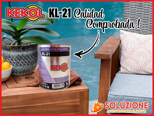 Imagen 7 de 10 de Limpiador Cleaner Melamina Kl-21 Kekol Madera Limpieza 1 Lts