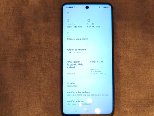 Xiaomi Redmi Note 9 Pro 128 Gb Rom 6 Gb Ram Blanco-glacial Blanco (Usado)