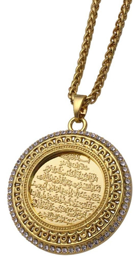 Zkdc Corán Ayatul Kursi Islam Musulmán Allah 60 Cm Collar De