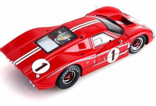 Imagen 5 de 7 de Auto Hot Wheels 67 Ford Gt40 Mk.iv Mattel De Metal La Plata