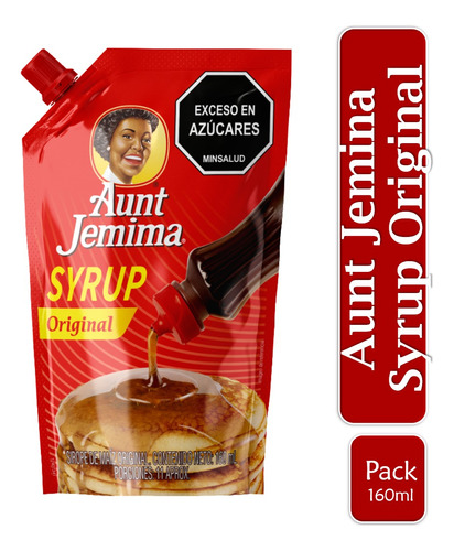 Edulcorante Aunt Jemina SYRUP en líquido sin TACC doypack