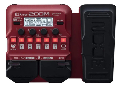 Pedalera Zoom B1x Four Multiefectos para Contrabajo