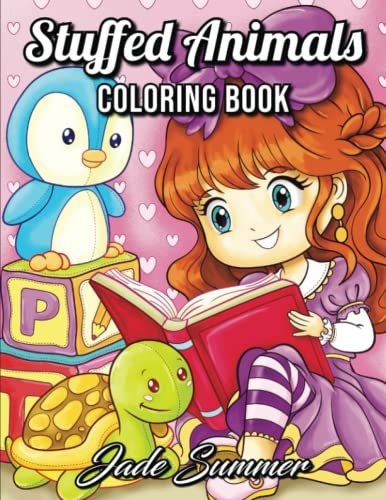 Book : Stuffed Animals An Adorable Coloring Book With Cute.