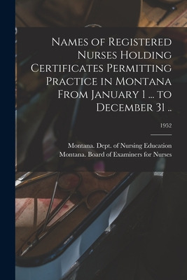 Libro Names Of Registered Nurses Holding Certificates Per...