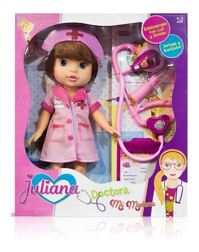 Juliana Doctora Mi Muñeca Accesorios Luz Sonido Mundo Manias