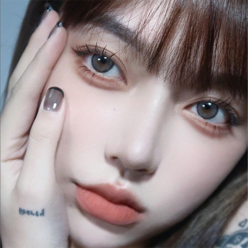 Lentes Contacto Estilo Coreano Cute Blue Ojos Azules 14.0