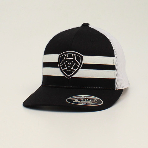 Ariat Black White Stripes - Hats Cap - A300014501