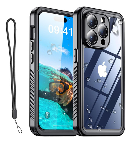 Aicase Funda Impermeable P/ iPhone 15 Pro (6.1) Pulgadas