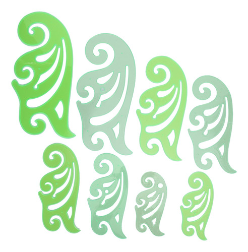 Plantilla De Dibujo Curva De 8 Piezas Multifuncional En Form