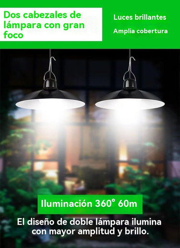 Lámpara De Escritorio Solar Con Mando A Distancia Negra