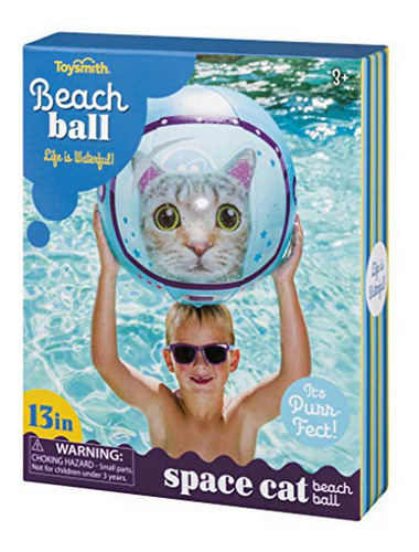 Pelota De Playa Inflable Con Diseño De Gato Espacial Para Ni