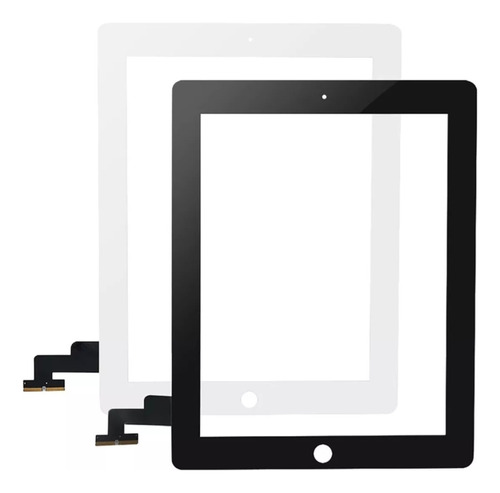 Tela Touch Vidro Compatível  Com iPad 2 Cor Preto 1395 1396 