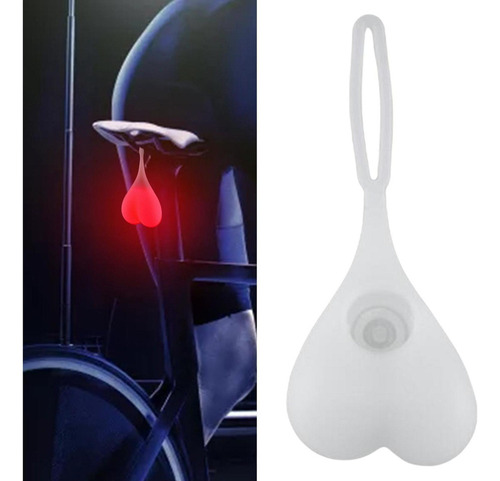 2xsilicona Led Bicicleta Trasera Luz Trasera Bolas Huevos