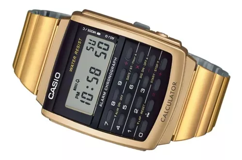 Reloj CASIO RETRO VINTAGE CA-506G-9AV Digital Calculadora Dorado