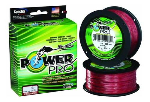 Power Pro Spectra  300 Yd. Spool 50 Lb. Color Rojo