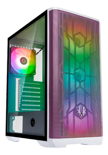 Case Bitfenix Nova Mesh Tg Se 4xargb 120mm Itx Color Blanco