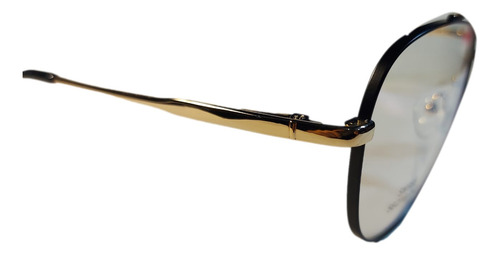Lentes Senma Sm955 Tipo Aviador Oftálmicos Dorado