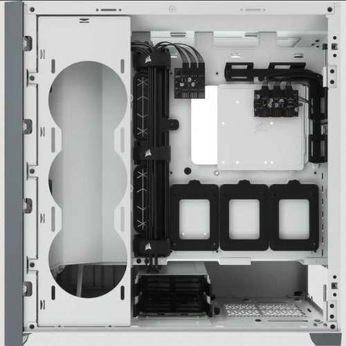 Imagen 3 de 4 de Gabinete Corsair Icue 5000x Rgb Blanco C/vidrio Templado