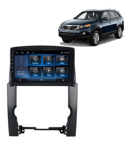 Central Multimidia Atom Core  Sorento 2009 A 2012 Bt Esp Gps