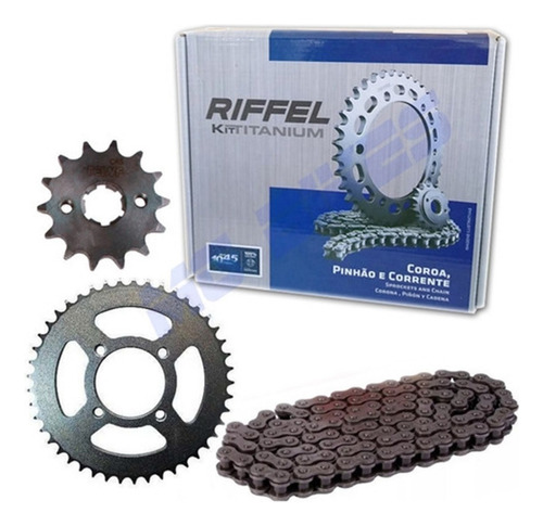 Kit Transmision Riffel Yamaha Ybr 125 14-43 Premium Antares