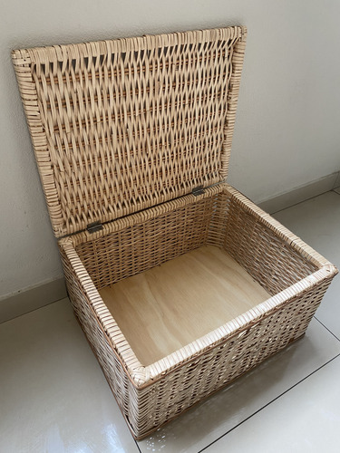 Cajón Baúl De Mimbre Reforzado