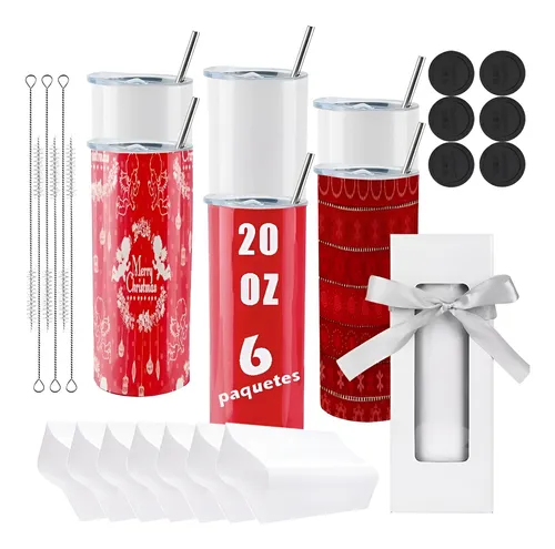 6 Tazas Para Sublimar Vaso T...