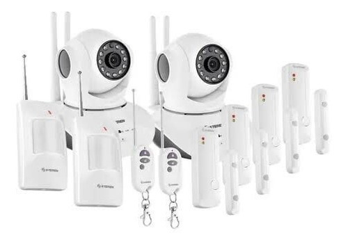 Sistema De Seguridad Wi Fi Cámaras Alarma Sensores Cctv-2100